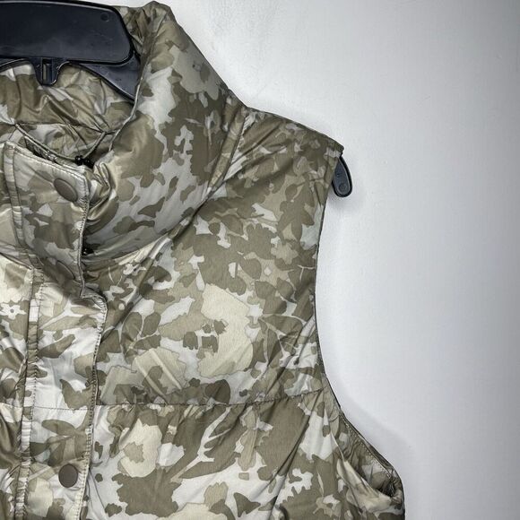 PRANA Puffer Vest Women Medium Green Wildflower NEW Hellebore Down Filled Zip-Up - Picture 2 of 16